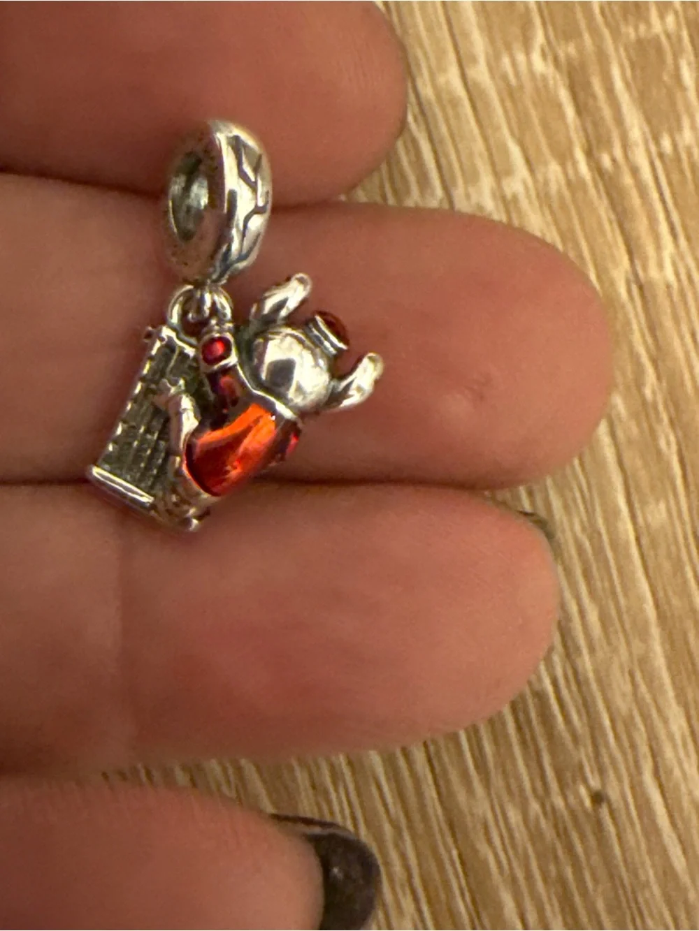 Disney Silver Stitch Dangle Charm - Silver
